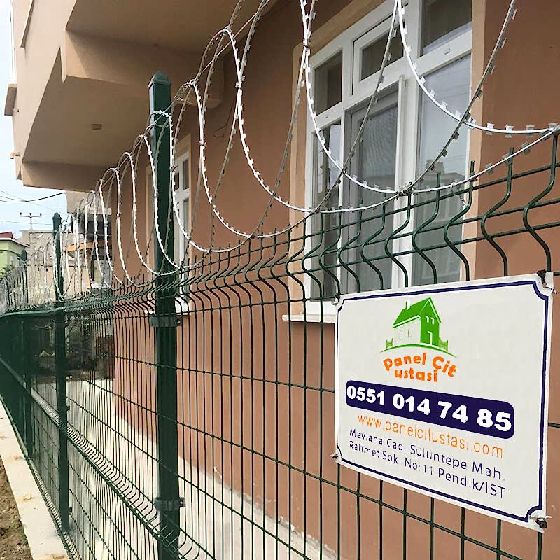 Duvar üstü çit uygulaması